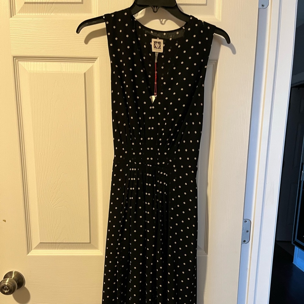 Anne Klein polka dot dress. Size 8